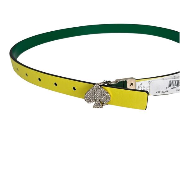 Kate Spade New York pavé spade reversible leather belt XL
